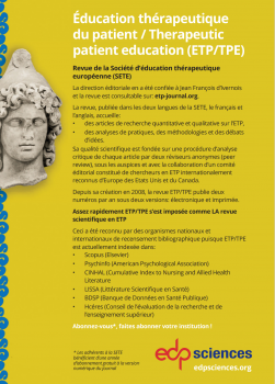 Revue ETP/TPE